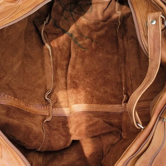 Vtg Karla Bolsas Suede Duffle Crossbody Bag Combo - Picture 7 of 12